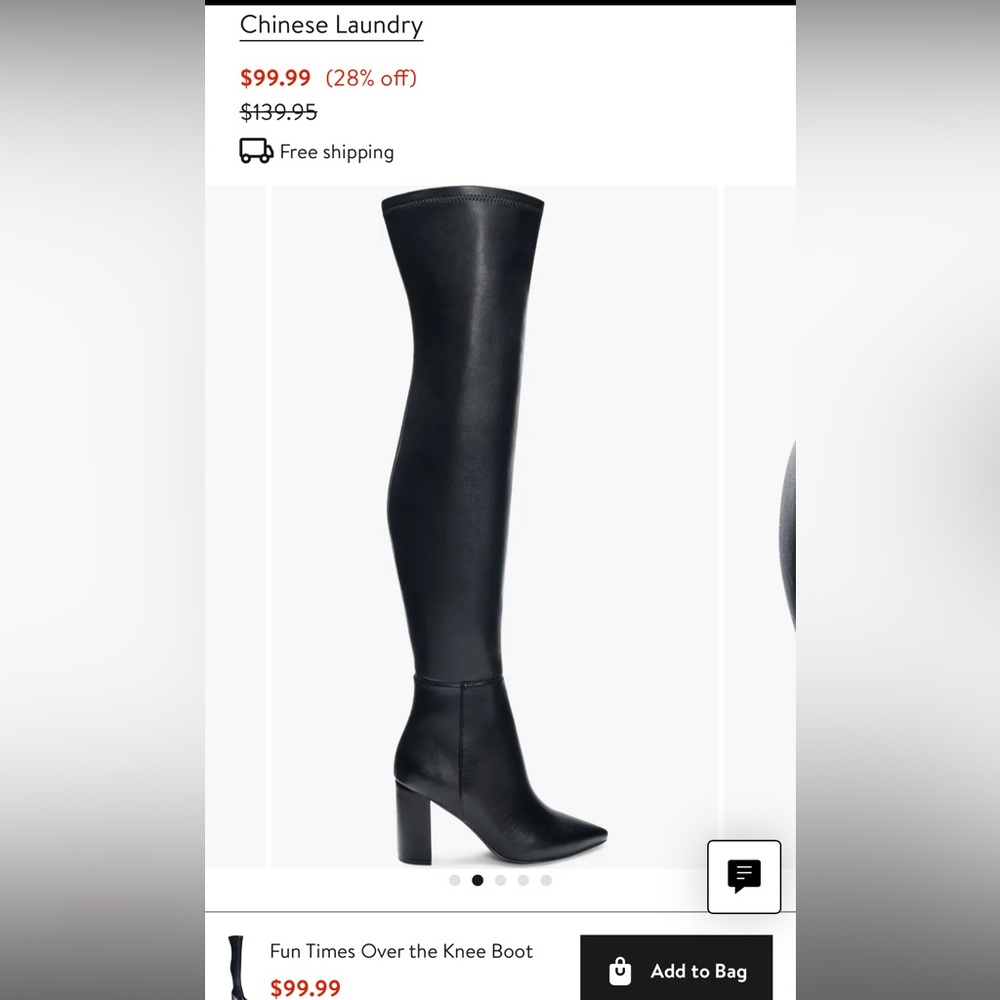 Chinese Laundry over the knee boot.